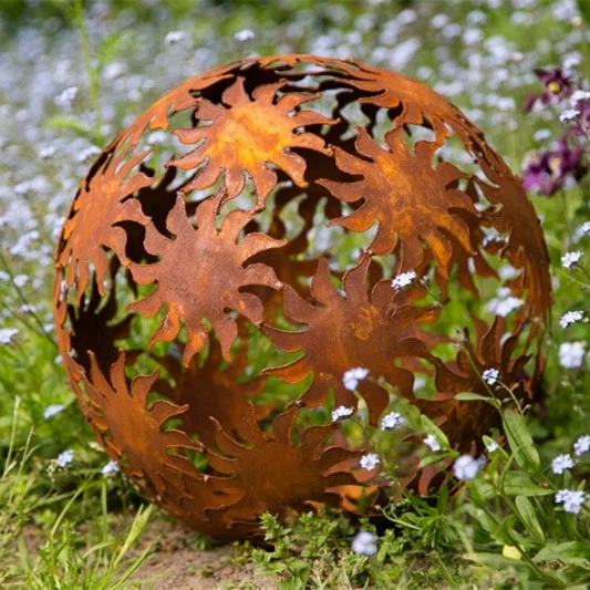 Dekokugel--Rost----40cm--Sonne-102833_1