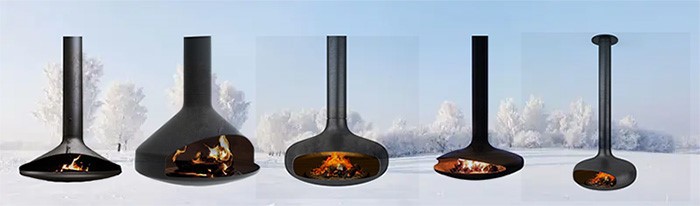 Suspended Fire place