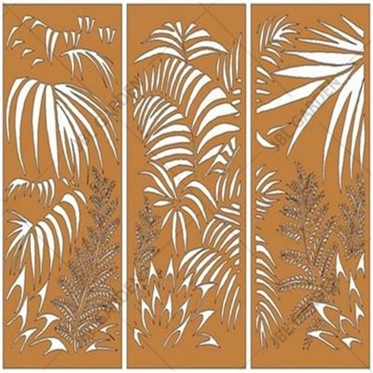 Skrinjar dekorattiv tal-Azzar Corten