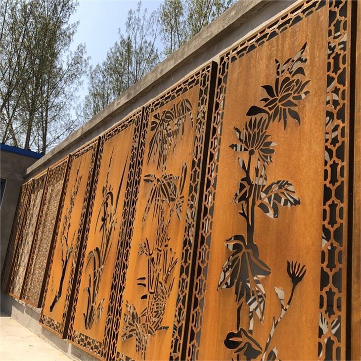 Corten Steel Dividers Screens