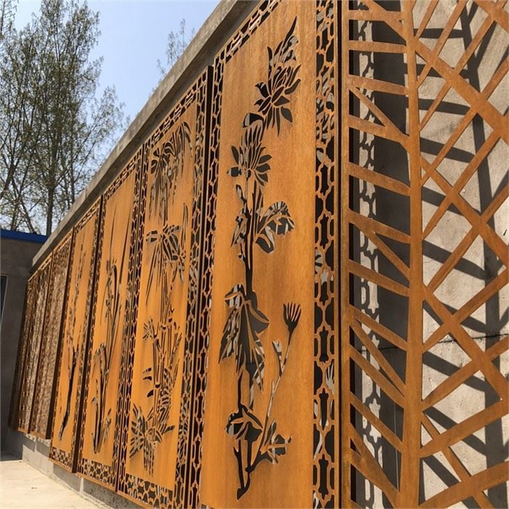 Corten Steel Dividers Screens