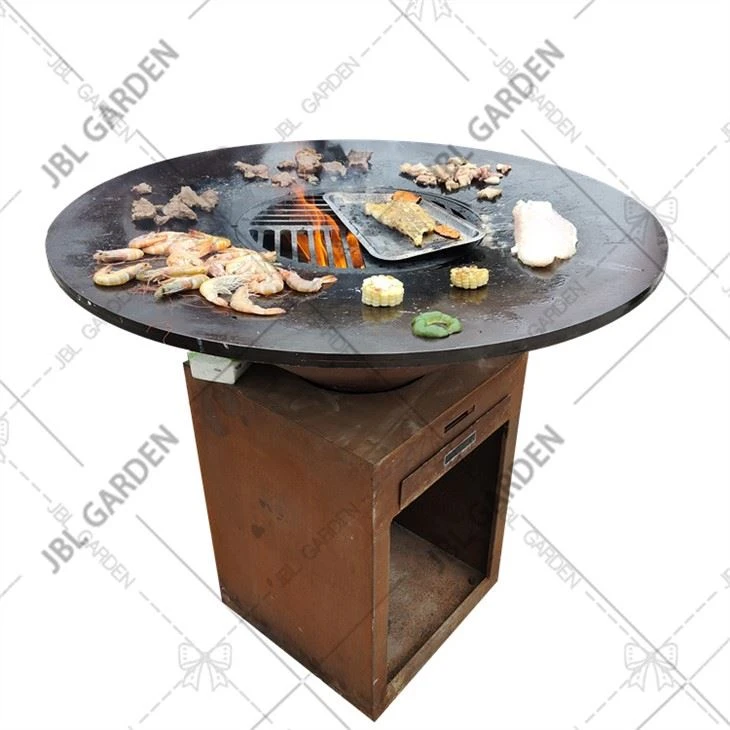 Corten Steel Outdoor BBQ