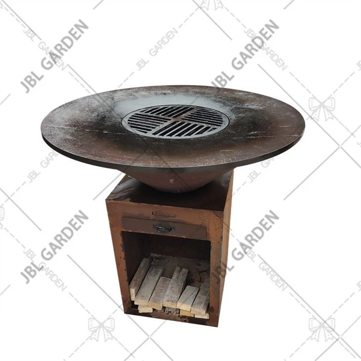 Corten Steel Outdoor BBQ