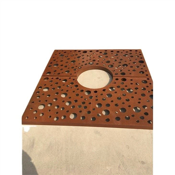 Corten Steel Tree Grating