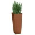 Numbers Rust Corten Flowerpot