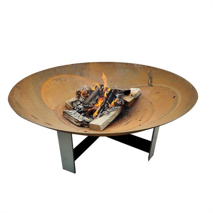 Outdoor Wood Globe Fire Pits