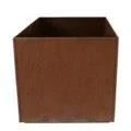 Rust Metal Planter Pot With Feet