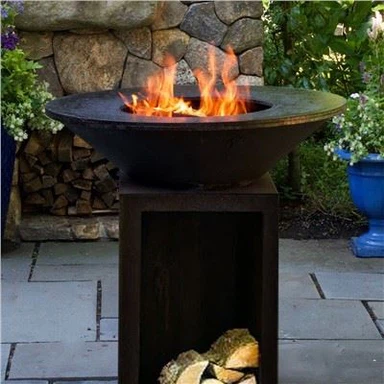 100cm Pjanċa tat-Tisjir Corten Metal BBQ