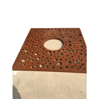 Qoxra tas-siġar Corten Steel Tree Grid