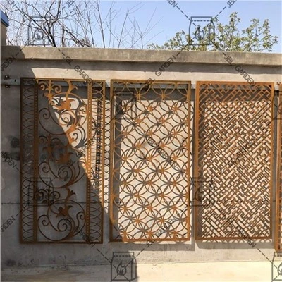Laser Cut Wall Dekorattiv Corten Panel