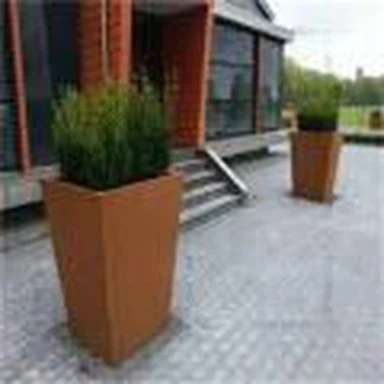 Serje metalliku Corten Steel Raised Garden Bed