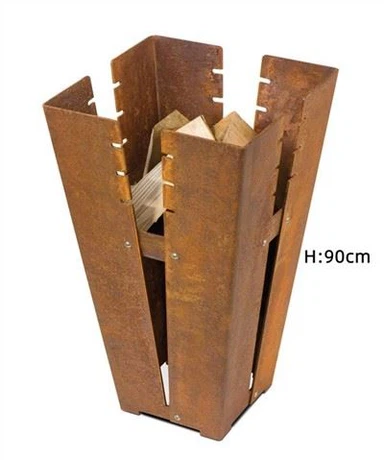 Outdoor Corten Steel Fire Pit BBQ Grill