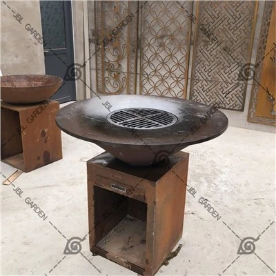 Kċina ta 'barra Corten Steel Bbq