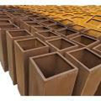 Planter tal-Azzar Corten Rusted minn qabel