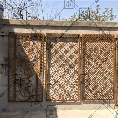 Screen Panel Weathering Corten