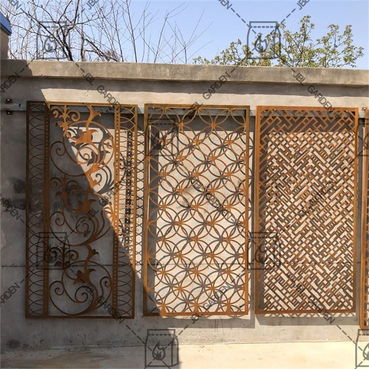 Skultura tas-siġar tal-metall Art Screens tal-ġnien