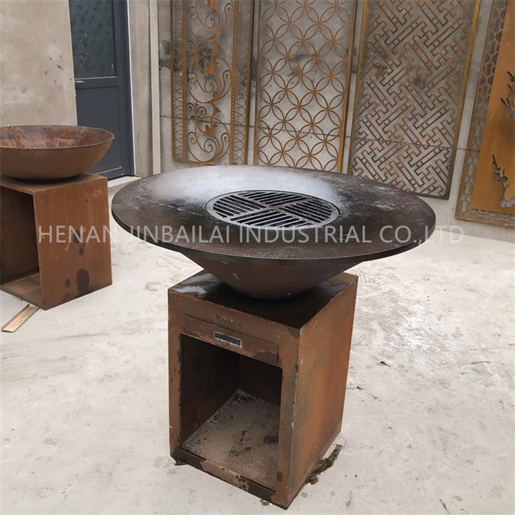 Bbq Grill Bil-Ħżin tal-Injam