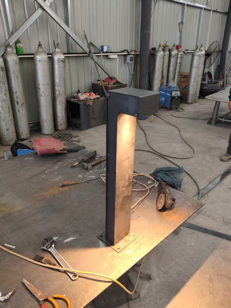 Corten Steel Courtyard Lights