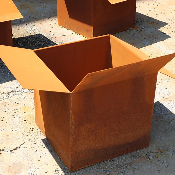 Corten Steel Decorations Planter high quality