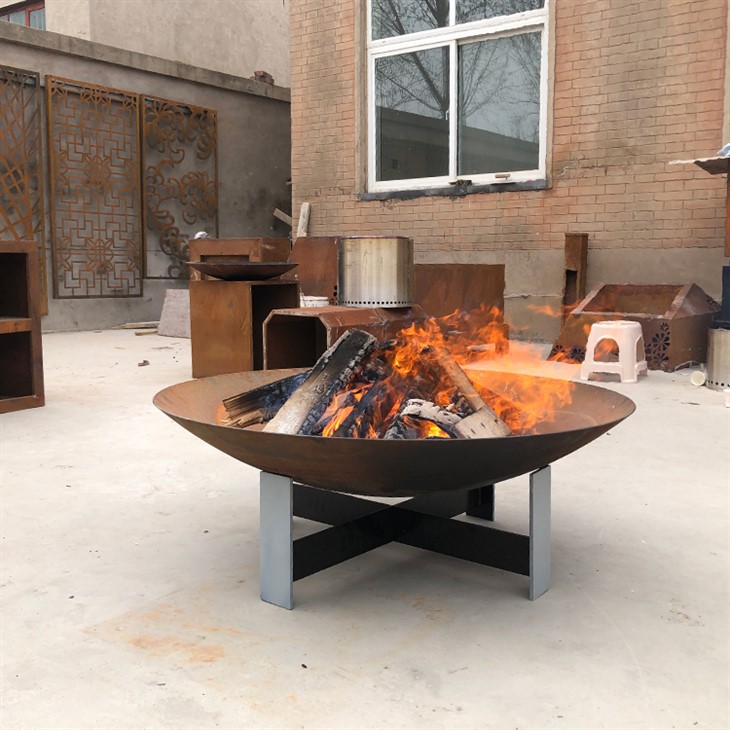 Corten Steel Fire Pit Fire Bowls