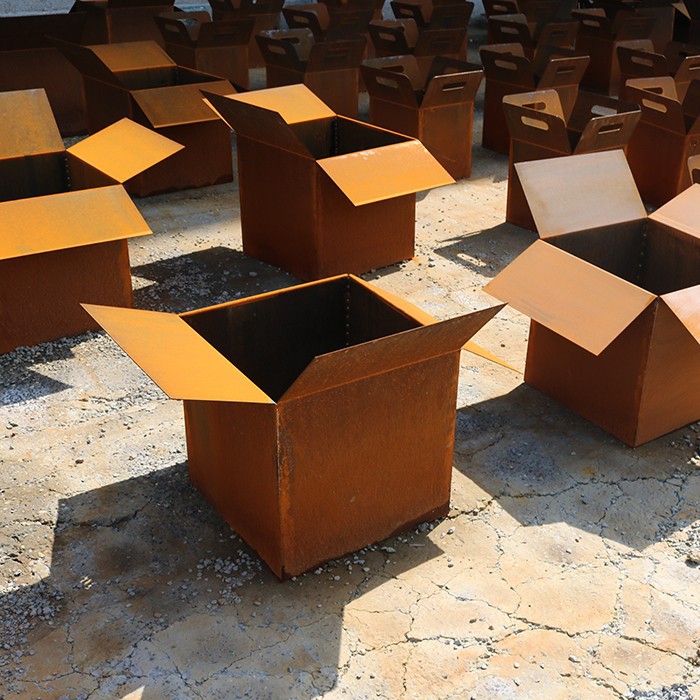 Corten Steel Metal Square Round Planter Box price