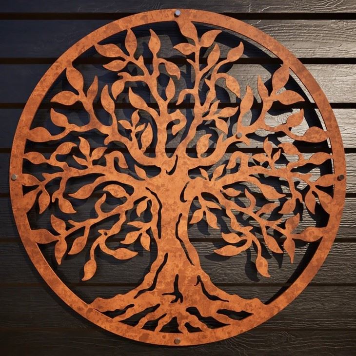Corten Steel Tree Of Life Symbol best