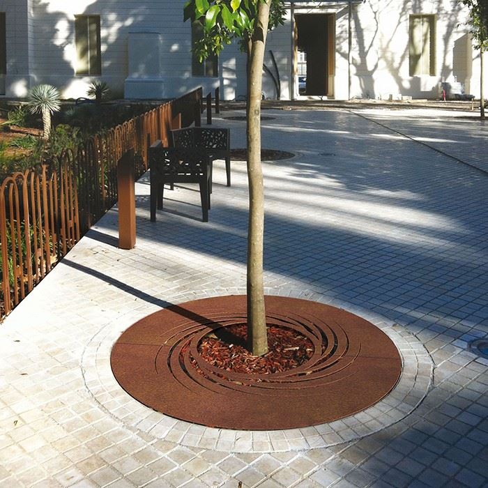 Decorative Corten Tree Pit Grate factory