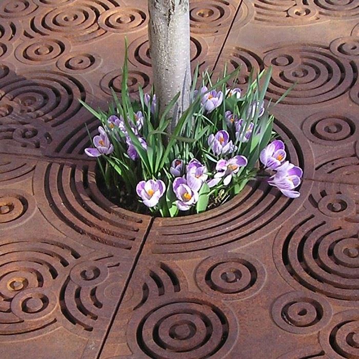 Decorative Corten Tree Pit Grate high quality