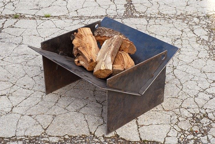 Heavy-duty Corten Steel Fire Pit