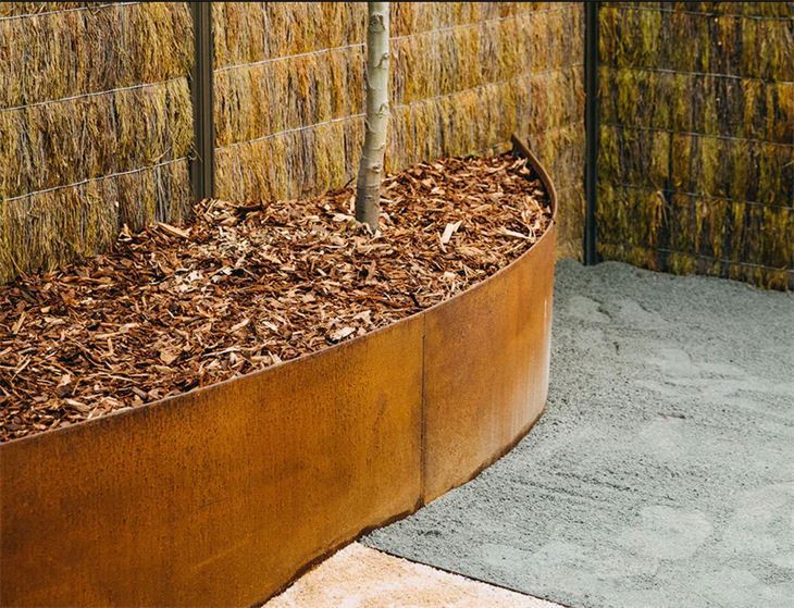 Industrijali-Stil Corten Steel Landscaping Borduri għal Proġetti ta 'Barra