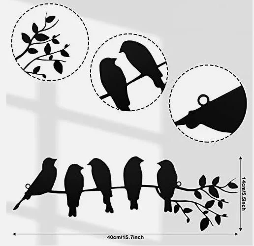 Metal Bird Wall Art