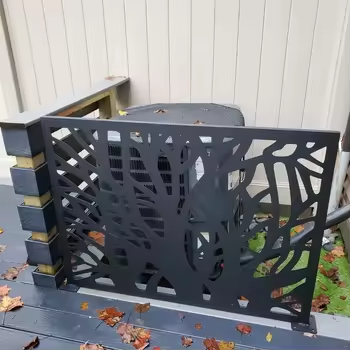 Metal Courtyard Screen Fence