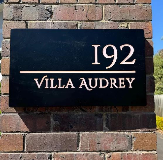 Modern Outdoor Address Sign