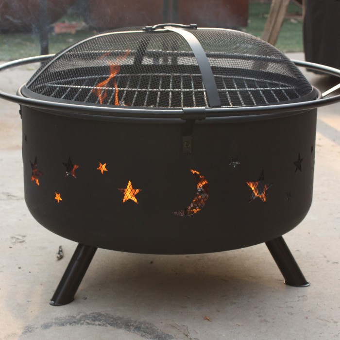 Modern Round Steel Fire Pit Bowl best