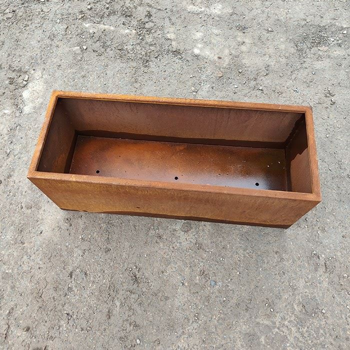 Rustic Corten Steel Flower Planters best
