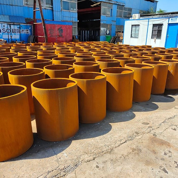 Rustic Corten Steel Flower Planters best