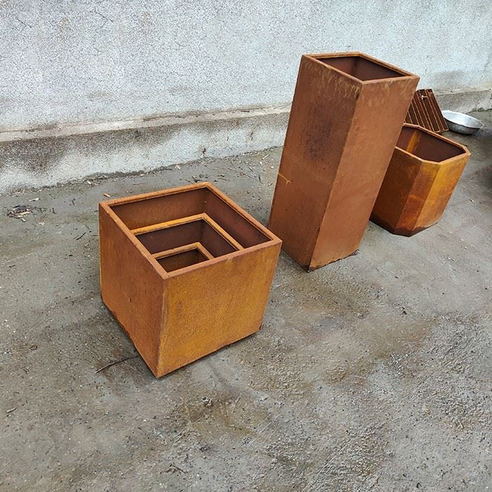 Rustic Corten Steel Flower Planters price
