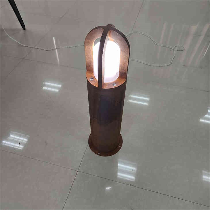 Rusty Metal Garden Column Light price