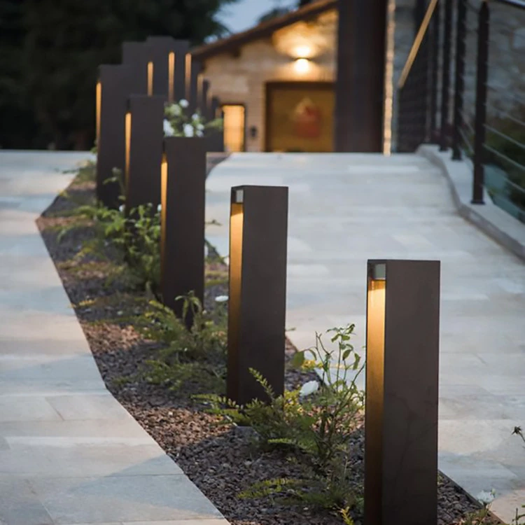 Rusty Metal Steel Bollard Light factory