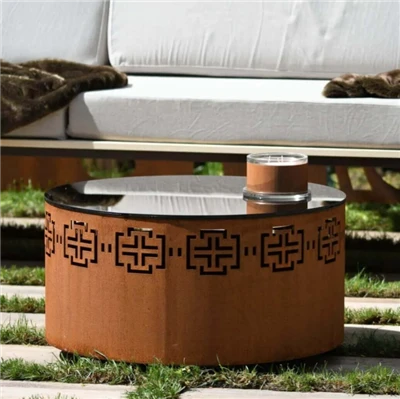 Tabella Corten bil-ħġieġ