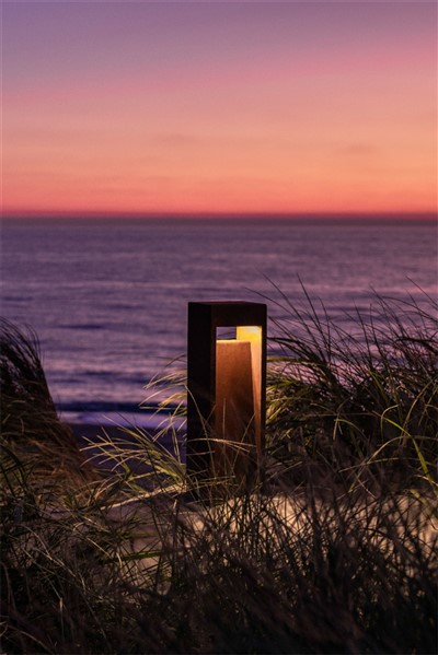 Dwal tal-Ġnien tal-Azzar Corten Forma ta' Nofs Qamar-