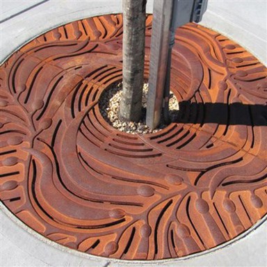 Dekorattiv Corten Steel Tree Grate