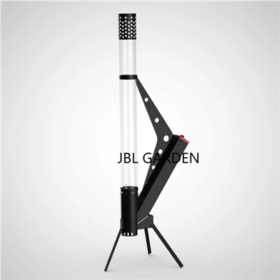 Heater tal-pellet tal-injam tal-patio ta 'kwalità għolja b'tubu tal-ħġieġ
