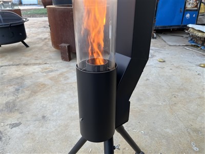 Heater tal-pellet vertikali ta' barra