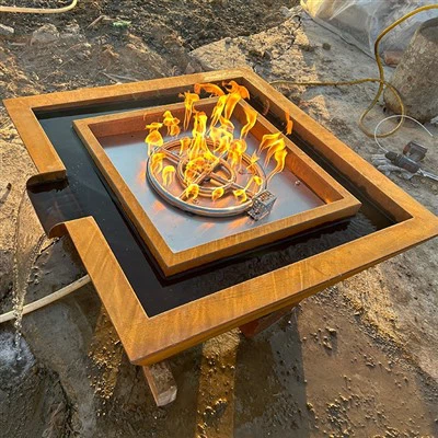 Personalizzata Metal Patio Għamara Nar Pot