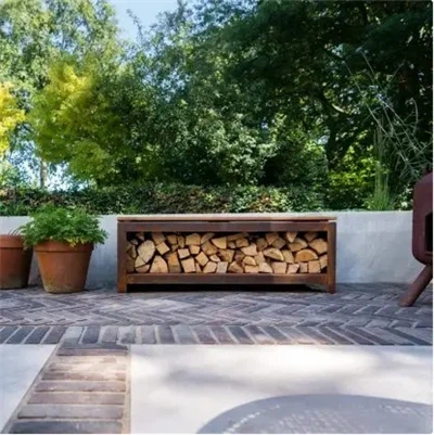 Ħażna tal-injam rusty ta 'corten