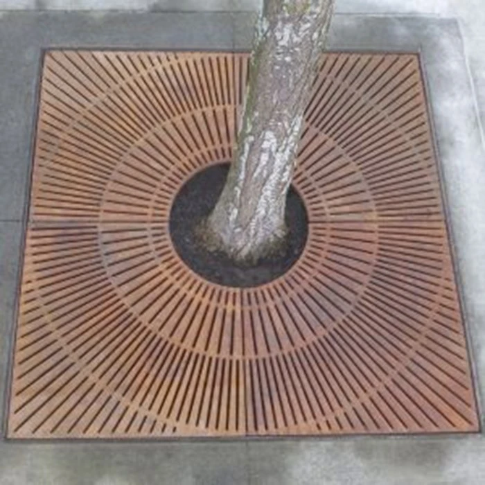 Urban Corten Steel Tree Pit Cover factory