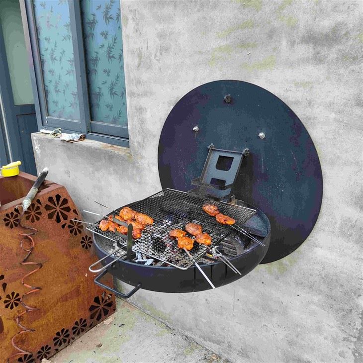 Wall Mounted Fold Charcoal Grill best