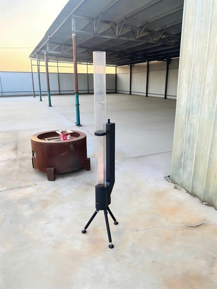 Wood Pellet Fired Patio Heater With Glass Flame Tube best